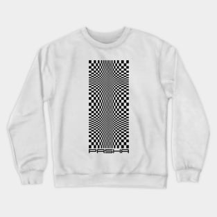 The iconic sportscar op-art fabric pattern (in black) Crewneck Sweatshirt